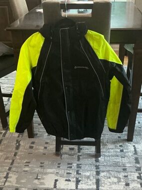 Men’s High-Visibility Black and Neon Yellow Performance Jacket